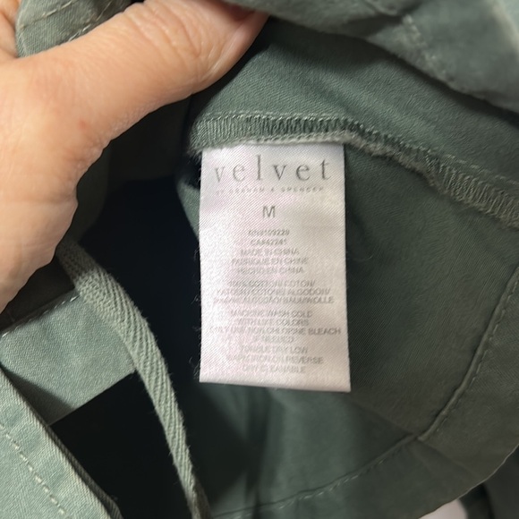 Velvet by Graham & Spencer Olive Green Utility Jacket Size Medium - Picture 3 of 4
